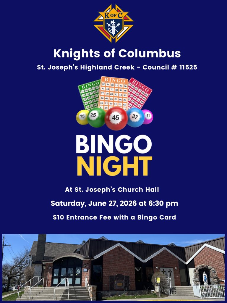 Knights of Colmbus Bingo Night